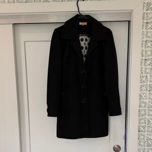 Tulle Black Pea Coat